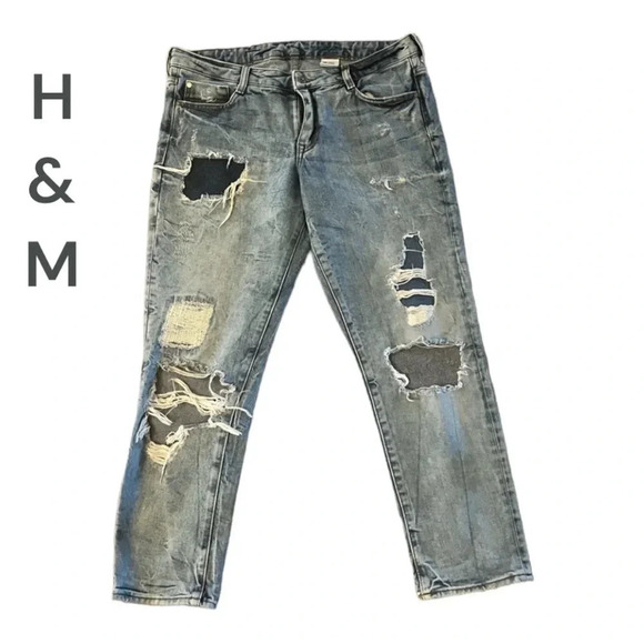Denim Distressed Women’s H&M Jeans - Picture 1 of 10